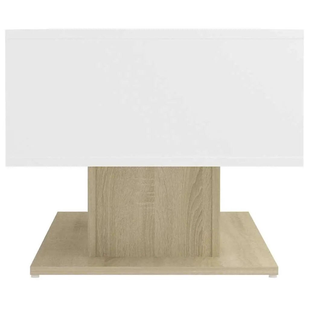 Coffee Table White Contemporary 103.5 x 50 x 44.5 cm Engineered Wood