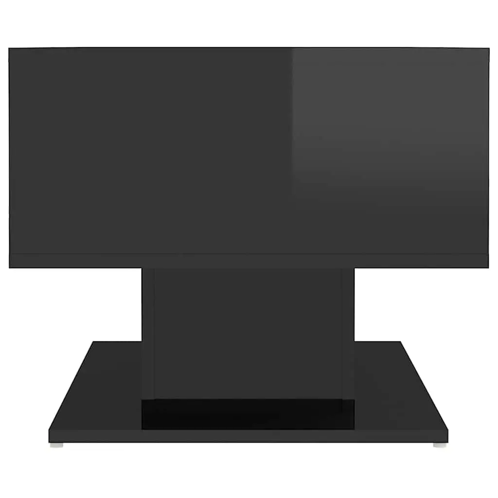 Coffee Table Black High Gloss 103.5 x 50 x 44.5 cm Engineered Wood