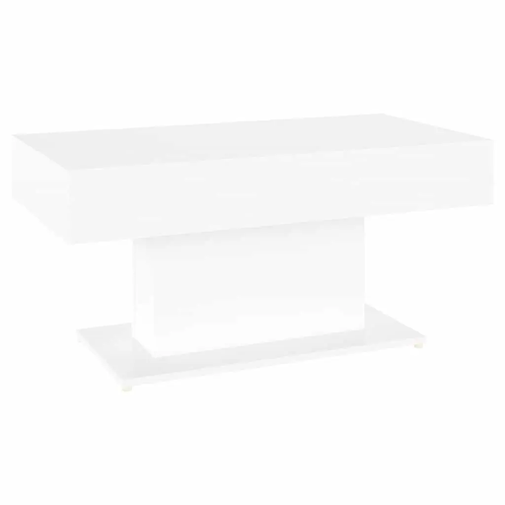 Coffee Table White Modern 96x50x45cm Engineered Wood