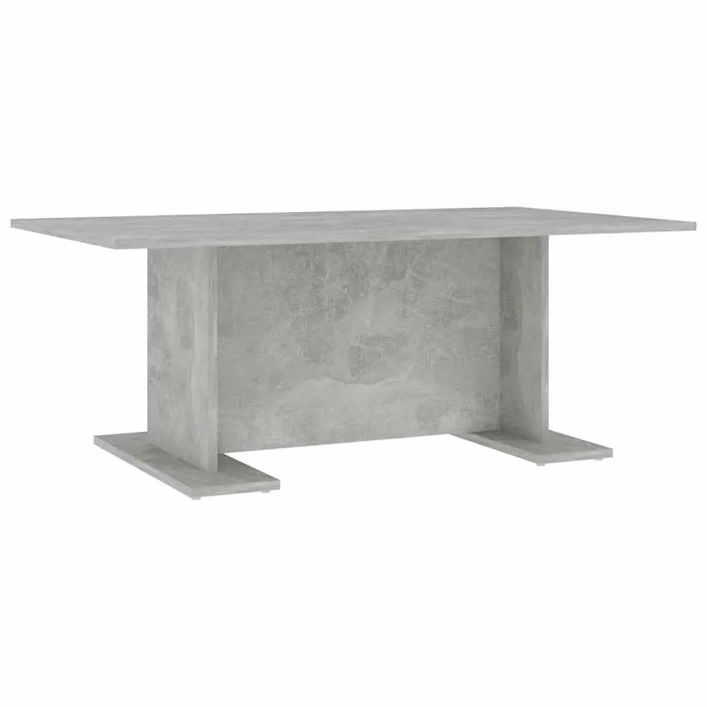 Engineered Wood Coffee Table Grey Modern 103.5L x 60W x 40H cm