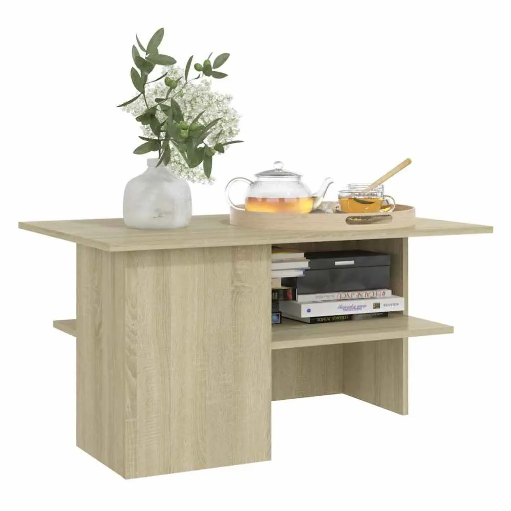 Coffee Table Sonoma Oak 90x60x46.5cm Engineered Wood