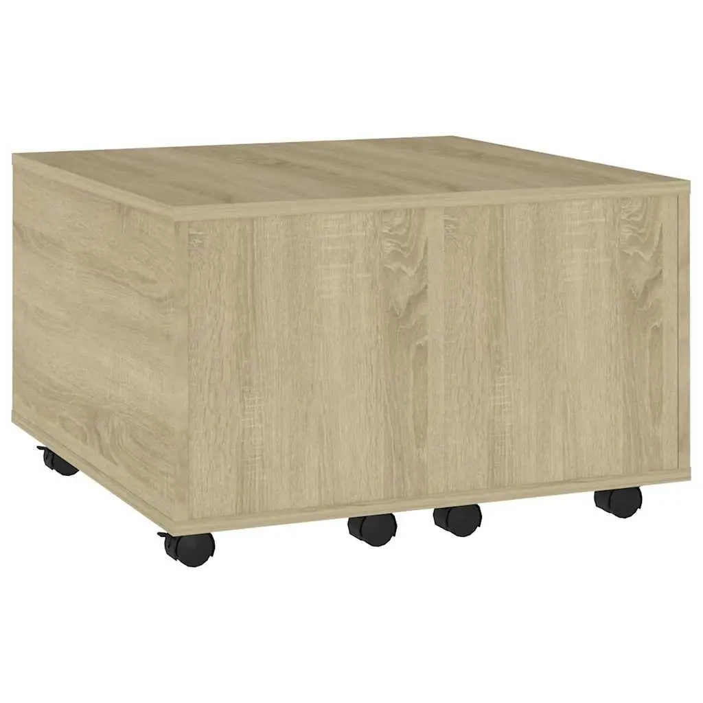 Sonoma Oak Extendable Coffee Table with Wheels