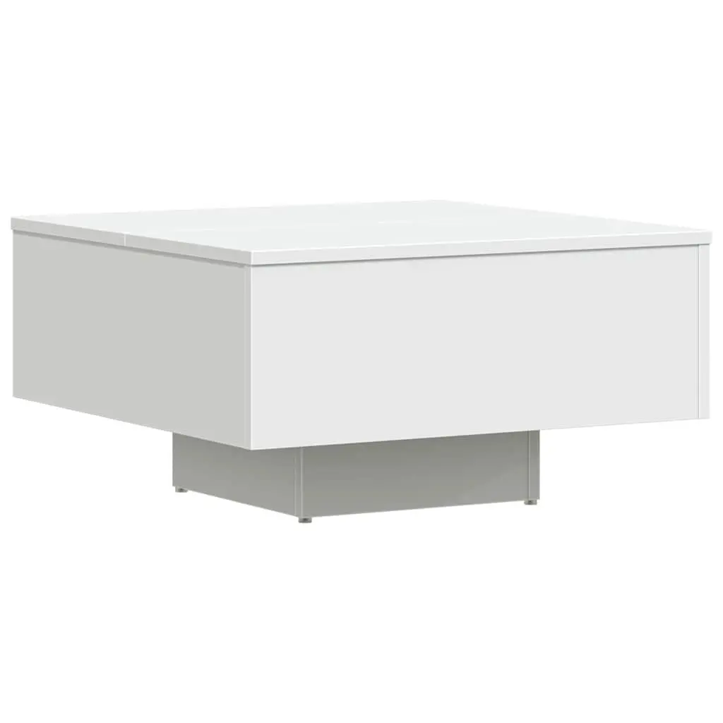 Coffee Table White 60x60x31.5 cm Engineered Wood Centre Living Room Accent