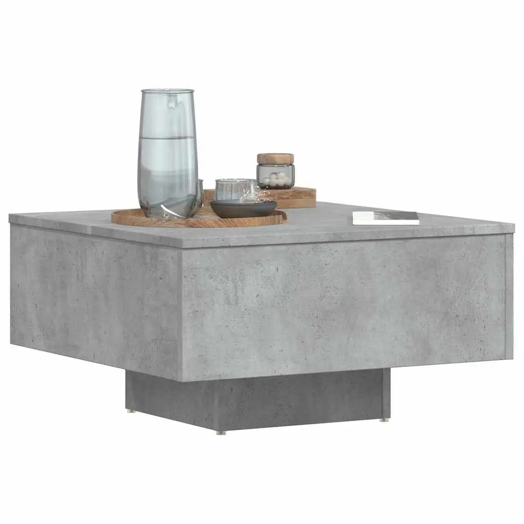 Coffee Table Grey Modern 60x60x31.5cm Engineered Wood