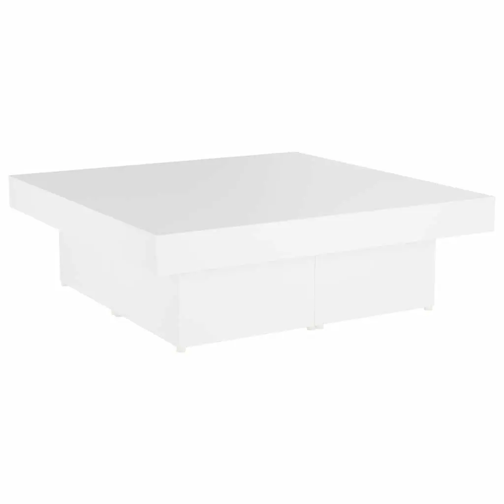 White Coffee Table 90x90x28cm for Living Rooms