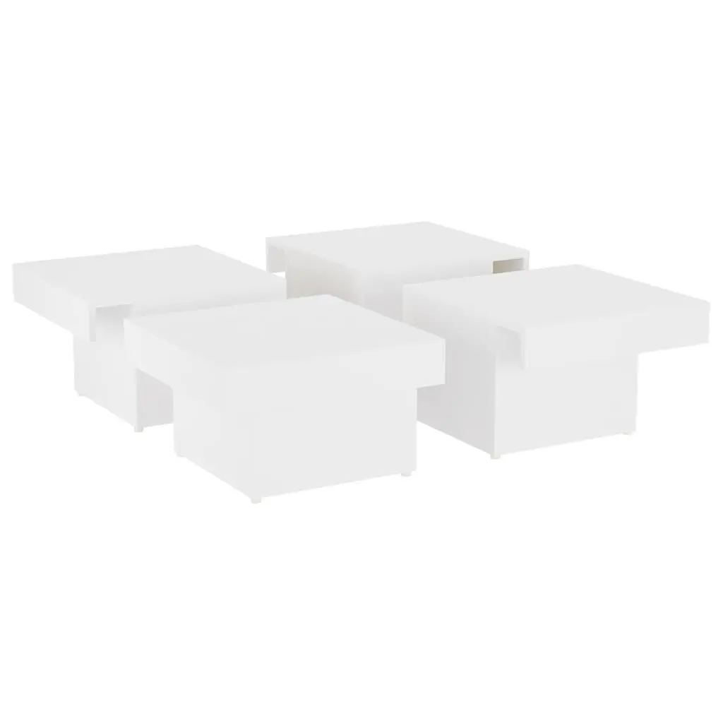 White Coffee Table 90x90x28cm for Living Rooms