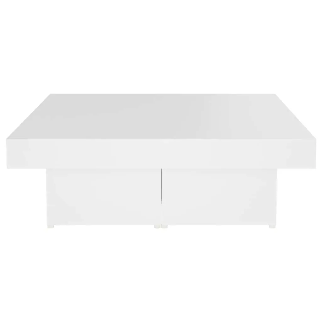 White Coffee Table 90x90x28cm for Living Rooms
