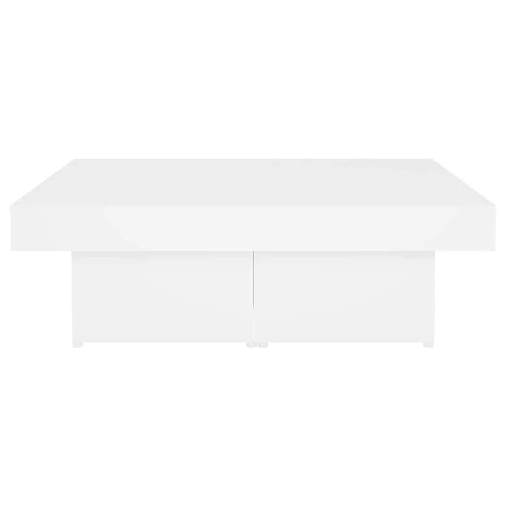 White Coffee Table 90x90x28cm for Living Rooms
