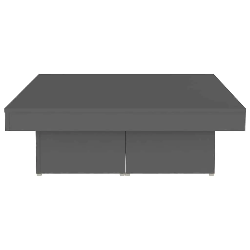 Coffee Table Grey 90x90x28cm Accent Living Room Centre Table Engineered Wood