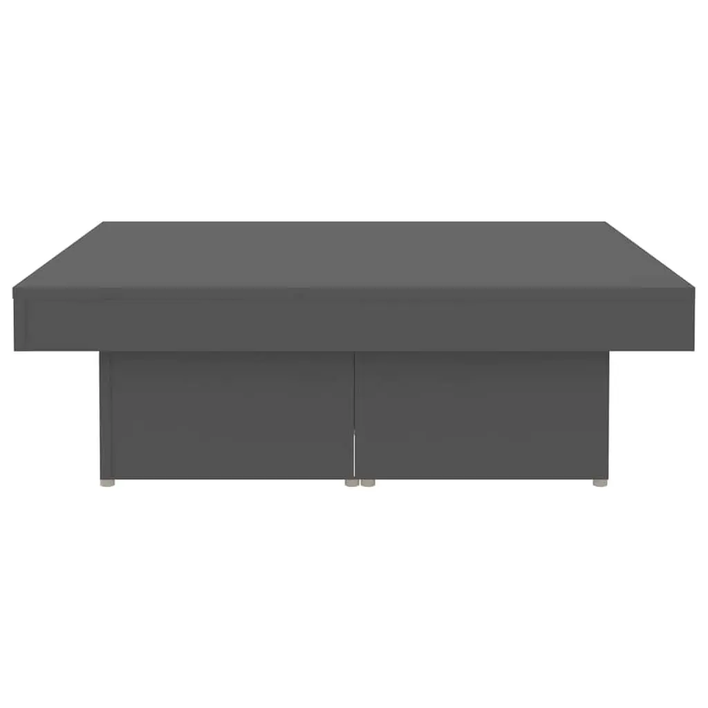 Coffee Table Grey 90x90x28cm Accent Living Room Centre Table Engineered Wood