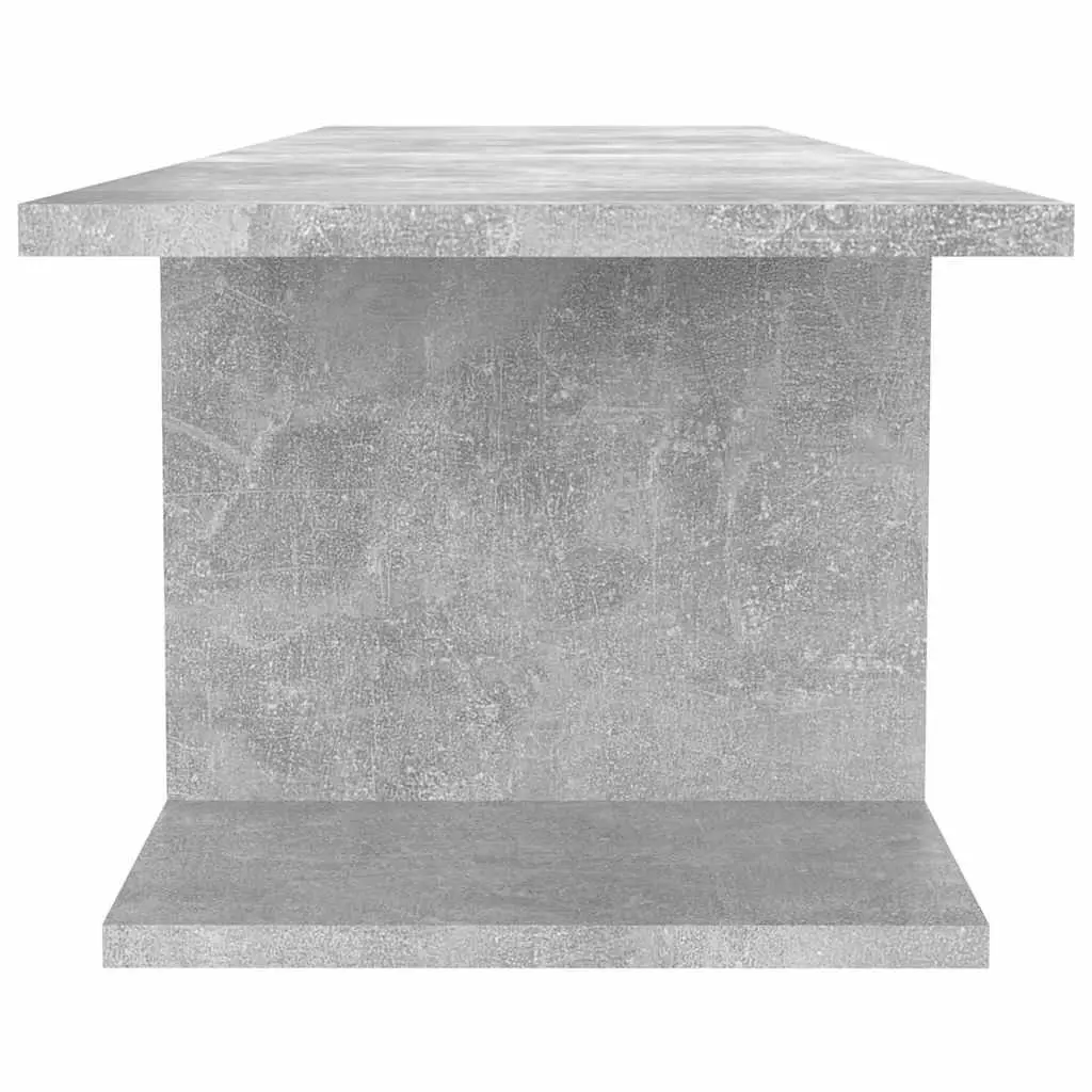 Wall Mounted TV Cabinet Grey 103 x 30 x 26.5 cm Durable Media Console Unit