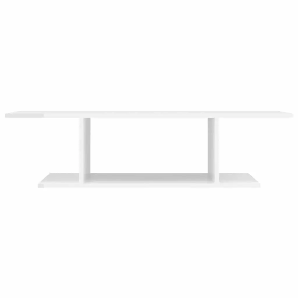 Wall Mounted TV Cabinet White Gloss Modern 103cm MDF
