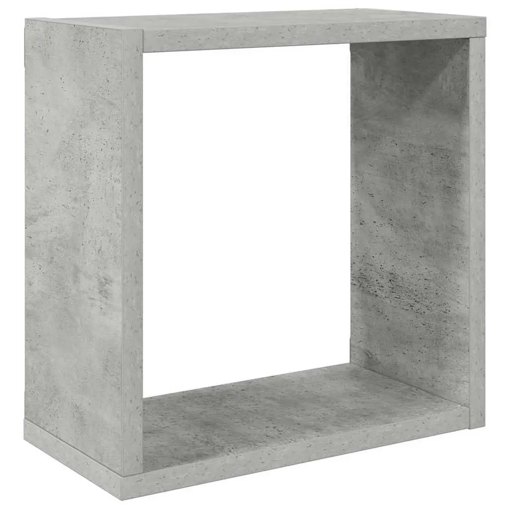 Wall Cube Shelves Grey Floating Storage Display 30 x 15 x 30 cm