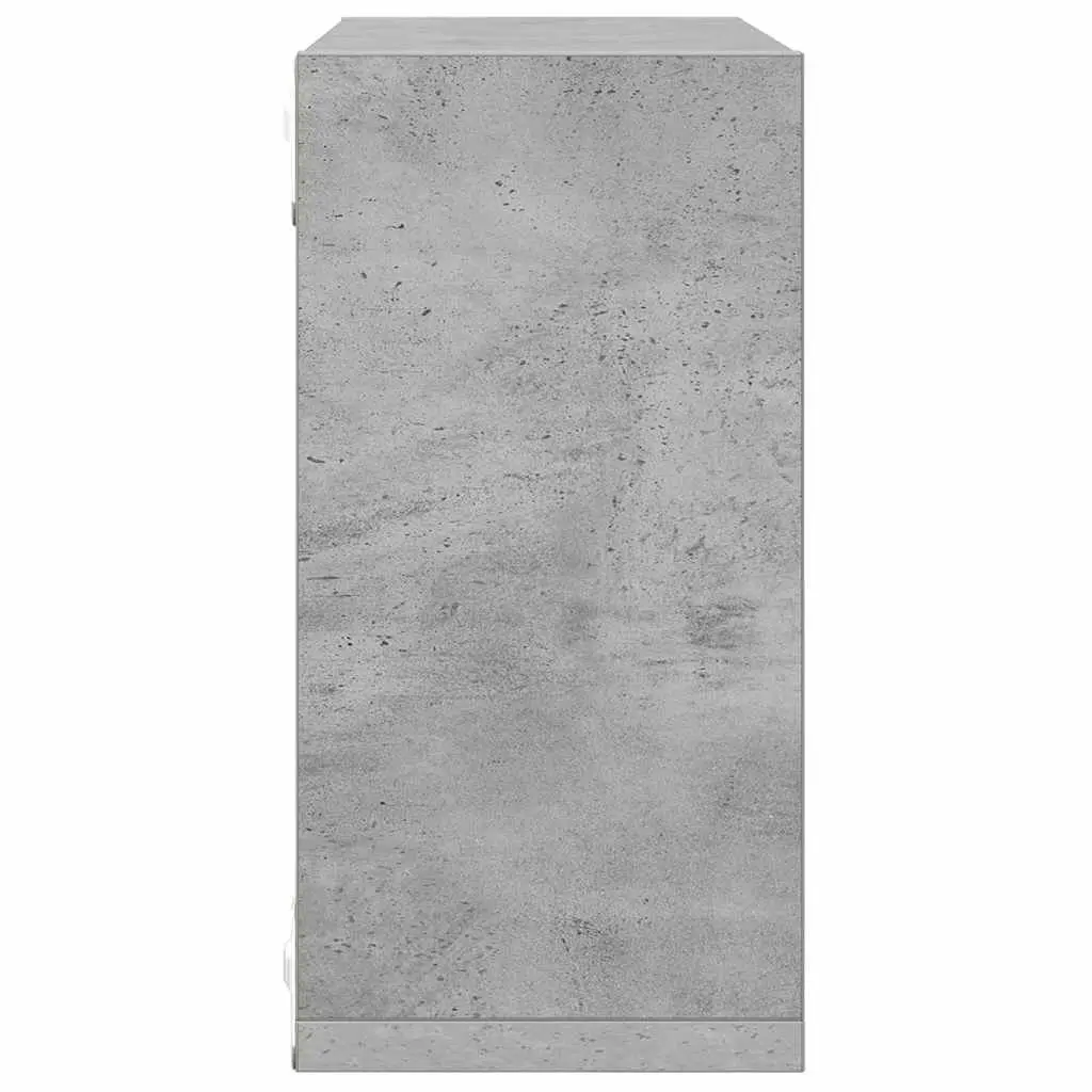 Wall Cube Shelves Grey Floating Storage Display 30 x 15 x 30 cm