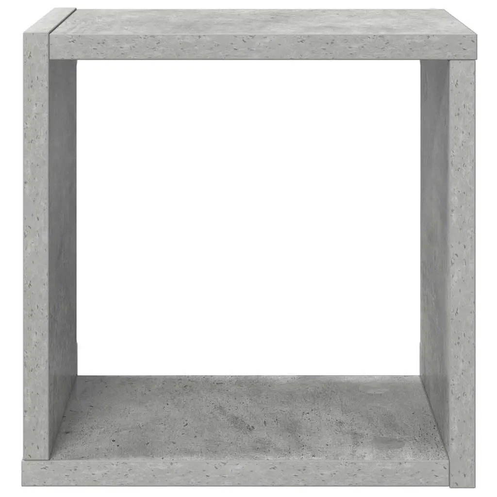 Wall Cube Shelves Grey Floating Storage Display Organiser 26 x 15 x 26 cm