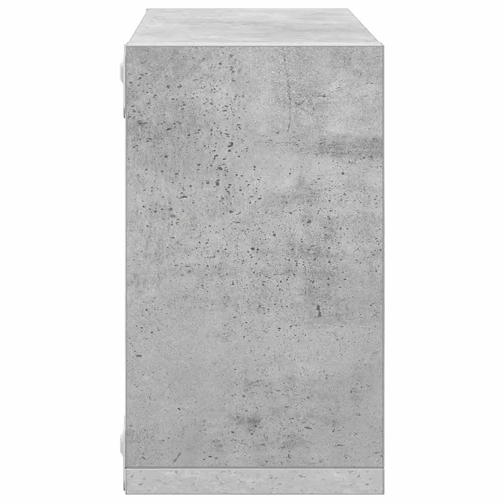 Wall Cube Shelves Grey Floating Storage Display 6 Pieces