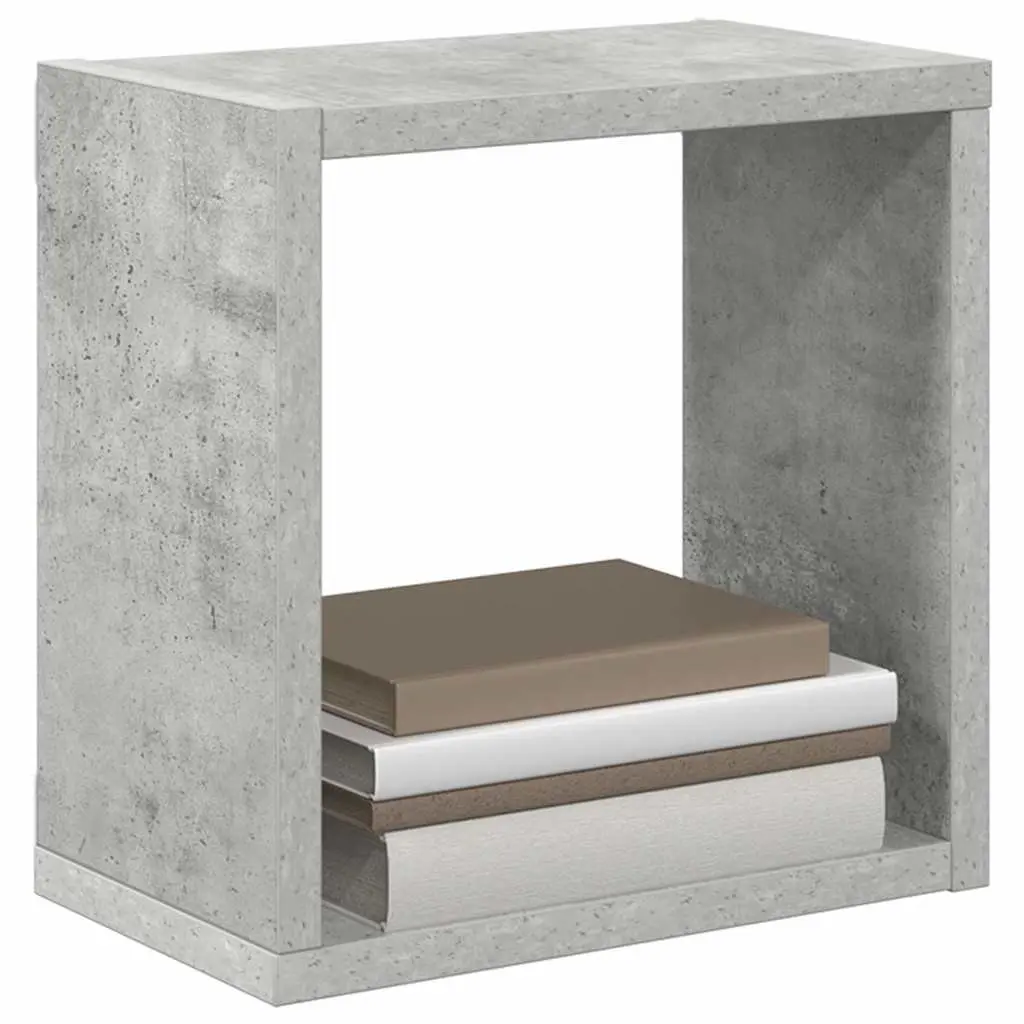 Wall Cube Shelves Grey Floating Storage Display 6 Pieces