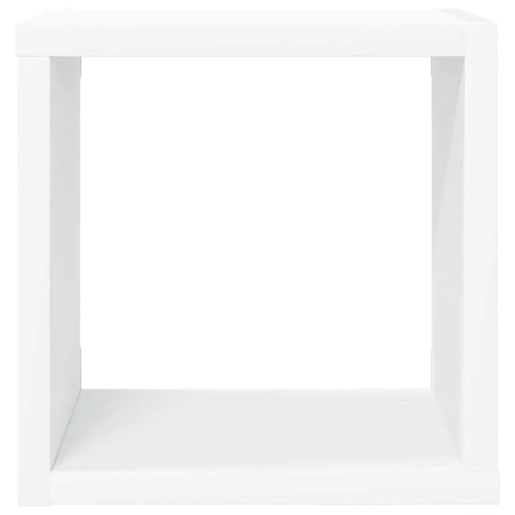 Wall Cube Shelves White Floating Storage Display Organiser Set 6 Piece