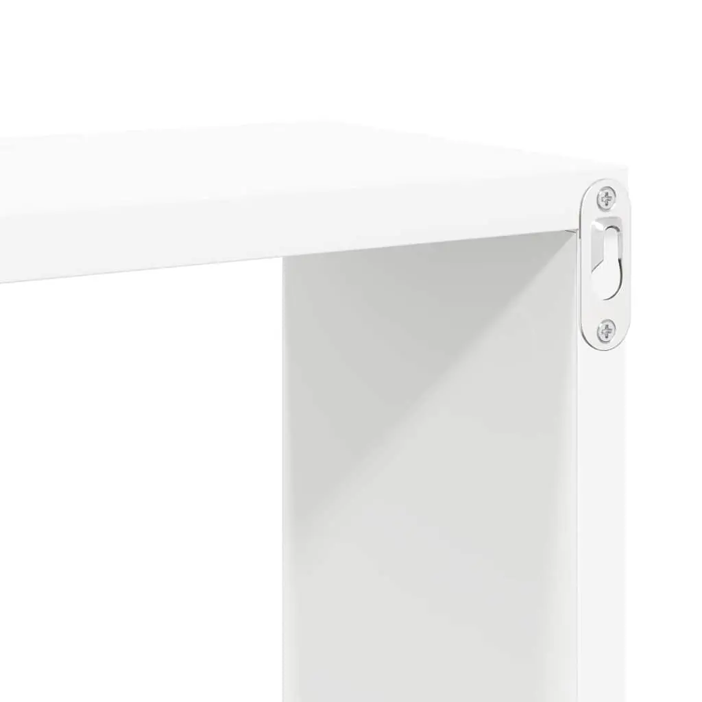 Wall Cube Shelves White Floating Storage Display Organiser Set 6 Piece