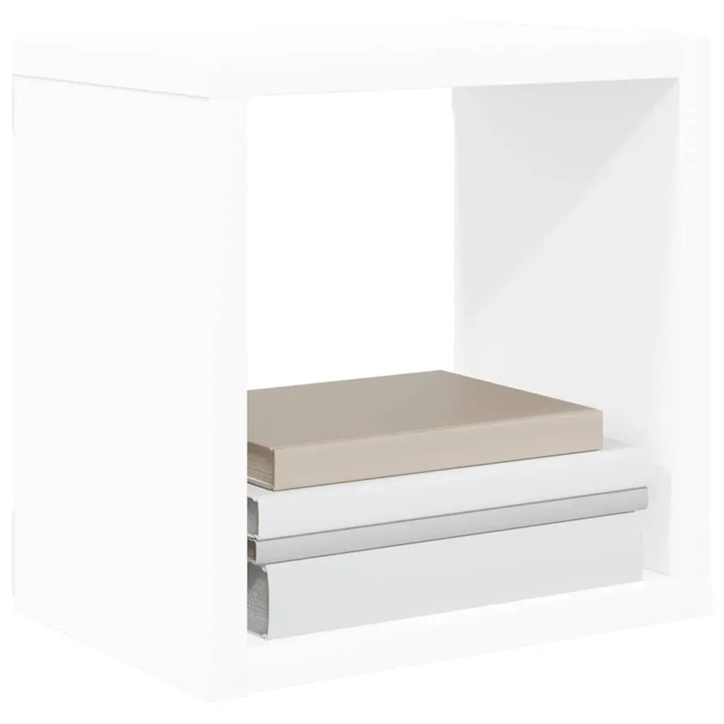 Wall Cube Shelves White Floating Storage Display Organiser Set 6 Piece