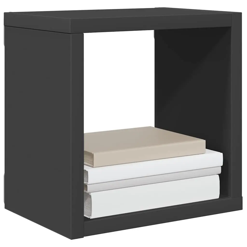 Wall Cube Shelves Grey Floating Storage Display 4 Piece