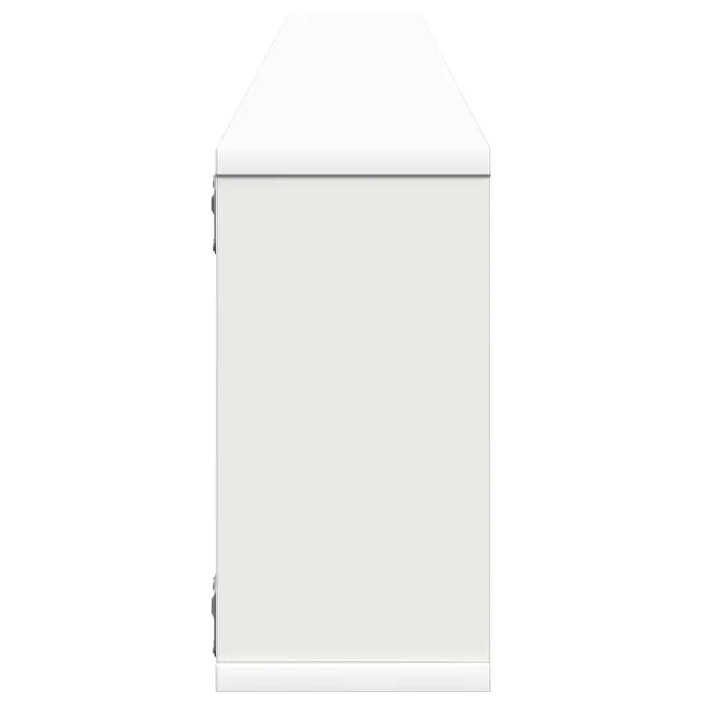 Wall Cube Shelves 2 pcs White 100x15x30 cm Storage Display Floating Shelving