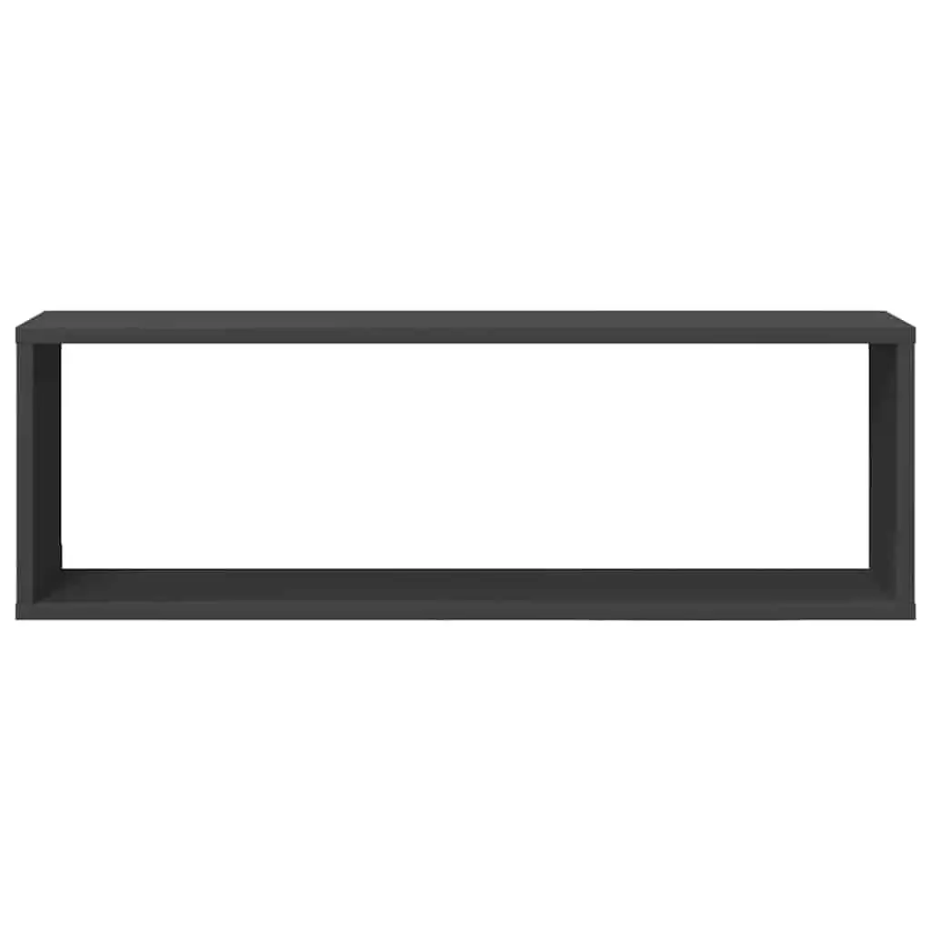 Wall Cube Shelves Grey 6 Piece Set Floating Storage Display Home Decor