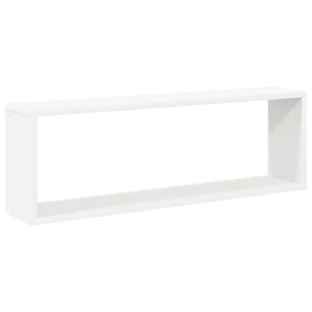 6-Piece Wall Cube Shelves Set in White Sonoma Oak