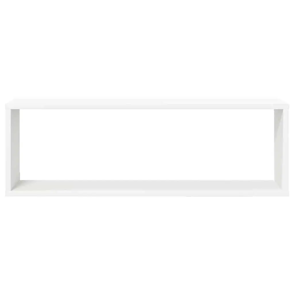 6-Piece Wall Cube Shelves Set in White Sonoma Oak