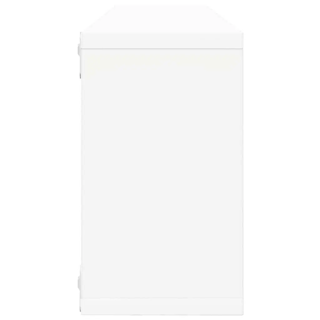 6-Piece Wall Cube Shelves Set in White Sonoma Oak