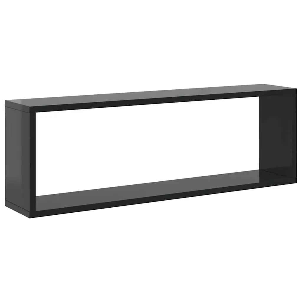 Wall Cube Shelves Grey 6 Piece Floating Shelving Unit Engineered Wood