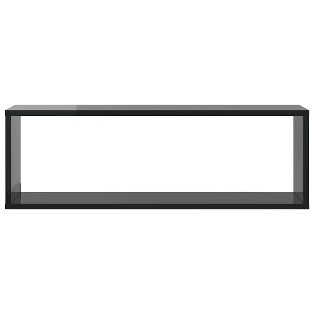 Wall Cube Shelves Grey 6 Piece Floating Shelving Unit Engineered Wood