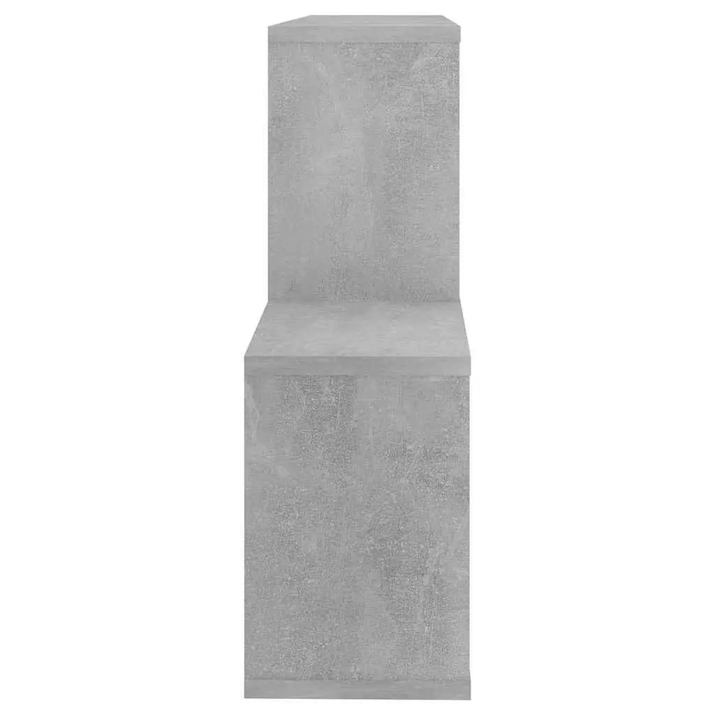 Wall Shelf Engineered Wood Concrete Grey 100x18x53cm Display Storage Organizer