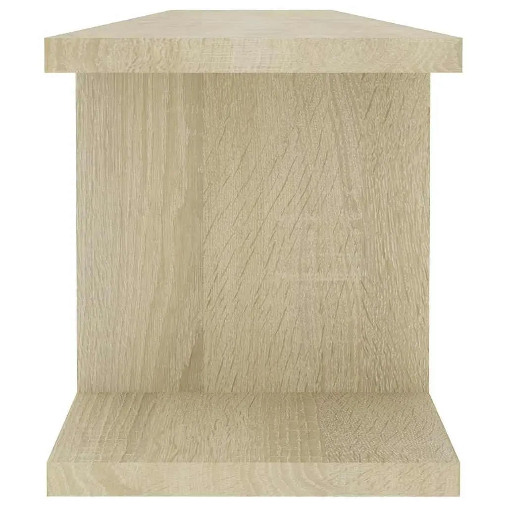 Wall Shelves Brown Cube Display Storage 90 x 18 x 20 cm Engineered Wood