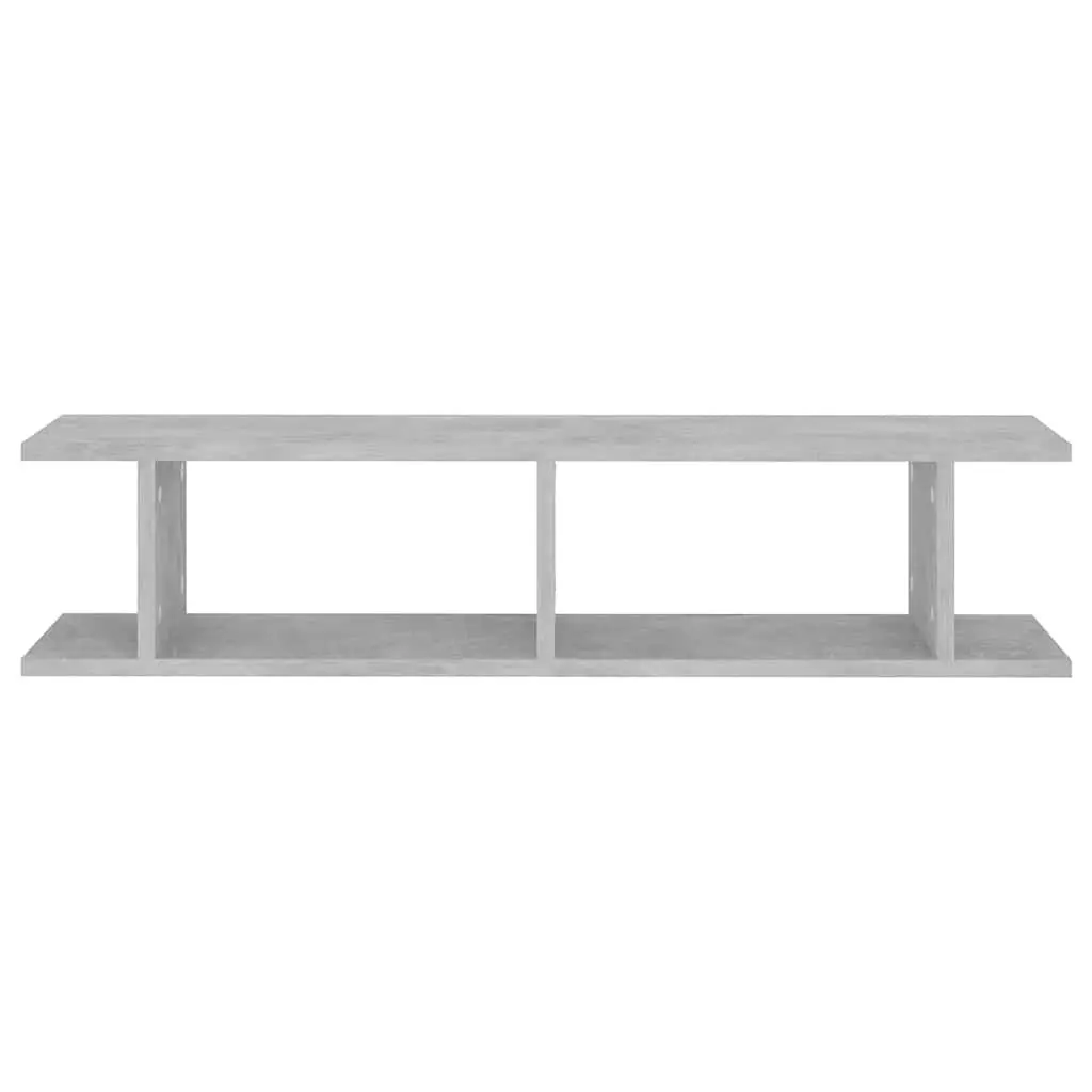 Wall Shelves Grey Floating Display Cube 90 x 18 x 20 cm Engineered Wood 2 Piece