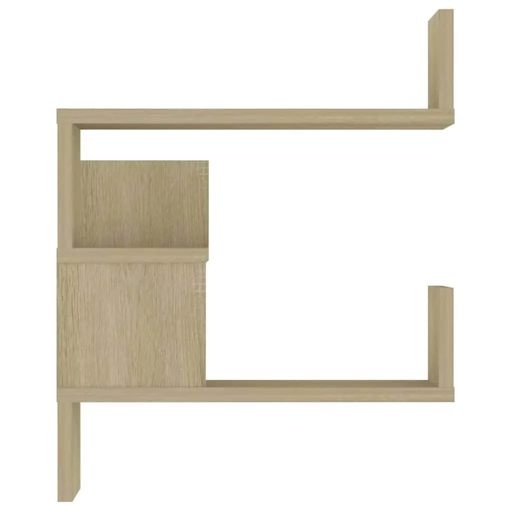 Wall Corner Shelves Brown Engineered Wood 40x40x50 cm Display Storage 2 Piece