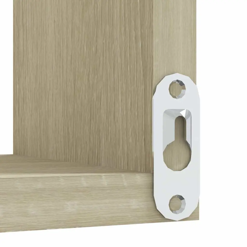 Wall Corner Shelves Brown Engineered Wood 40x40x50 cm Display Storage 2 Piece