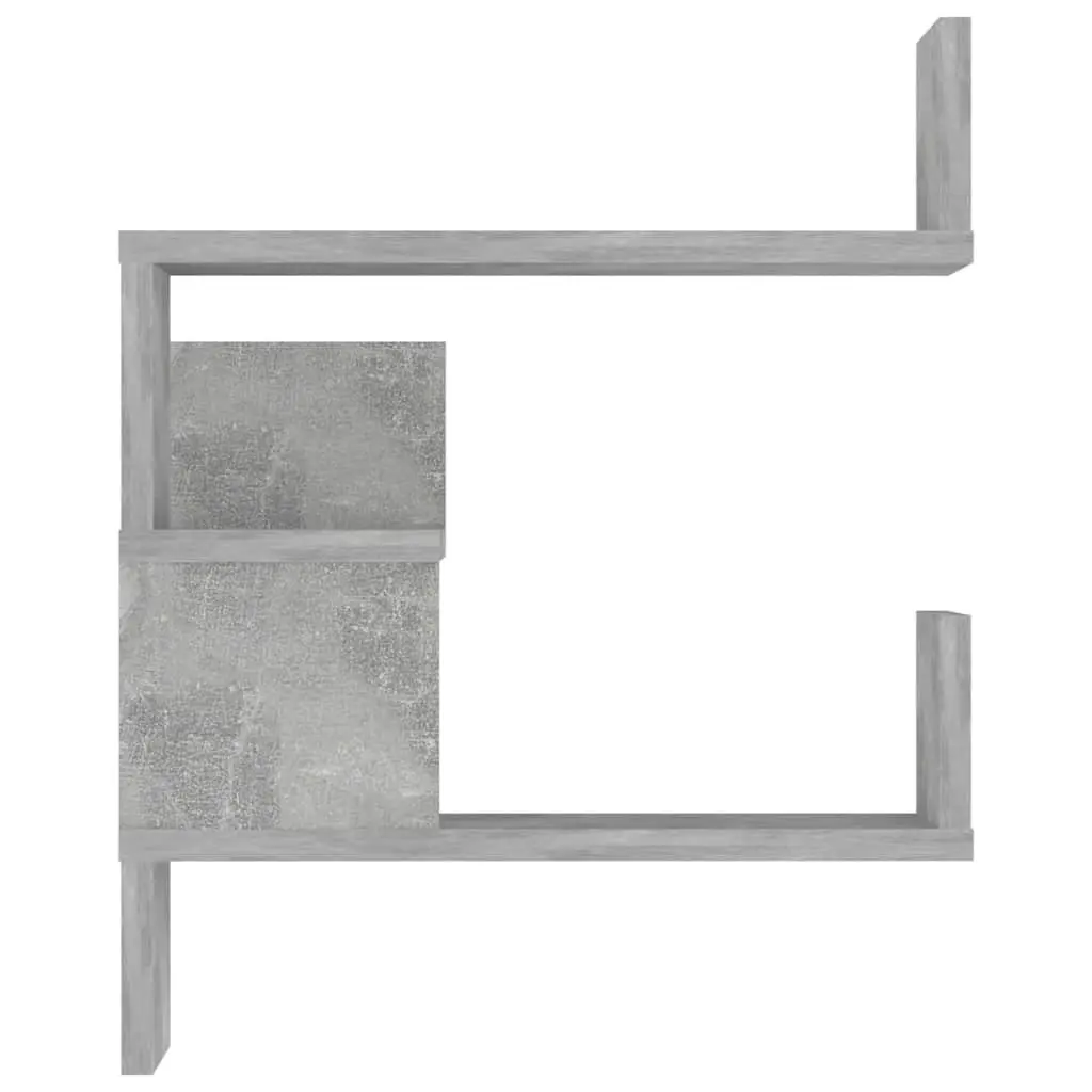 Wall Corner Shelves Grey 40x40x50 cm Engineered Wood 2 Pieces Display Storage