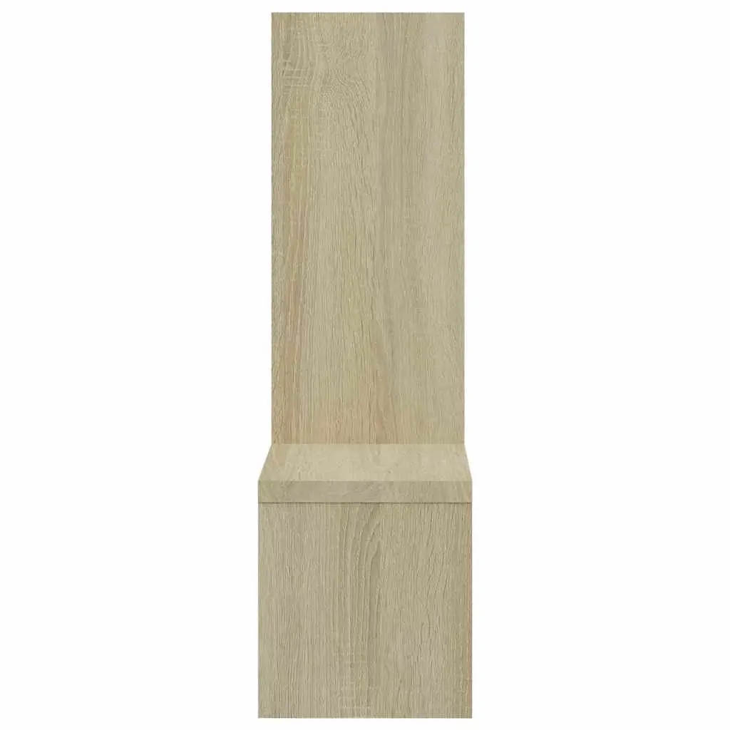 Wall Shelves Music Note Shape Brown 50 x 15 x 50 cm Engineered Wood 2 Pieces