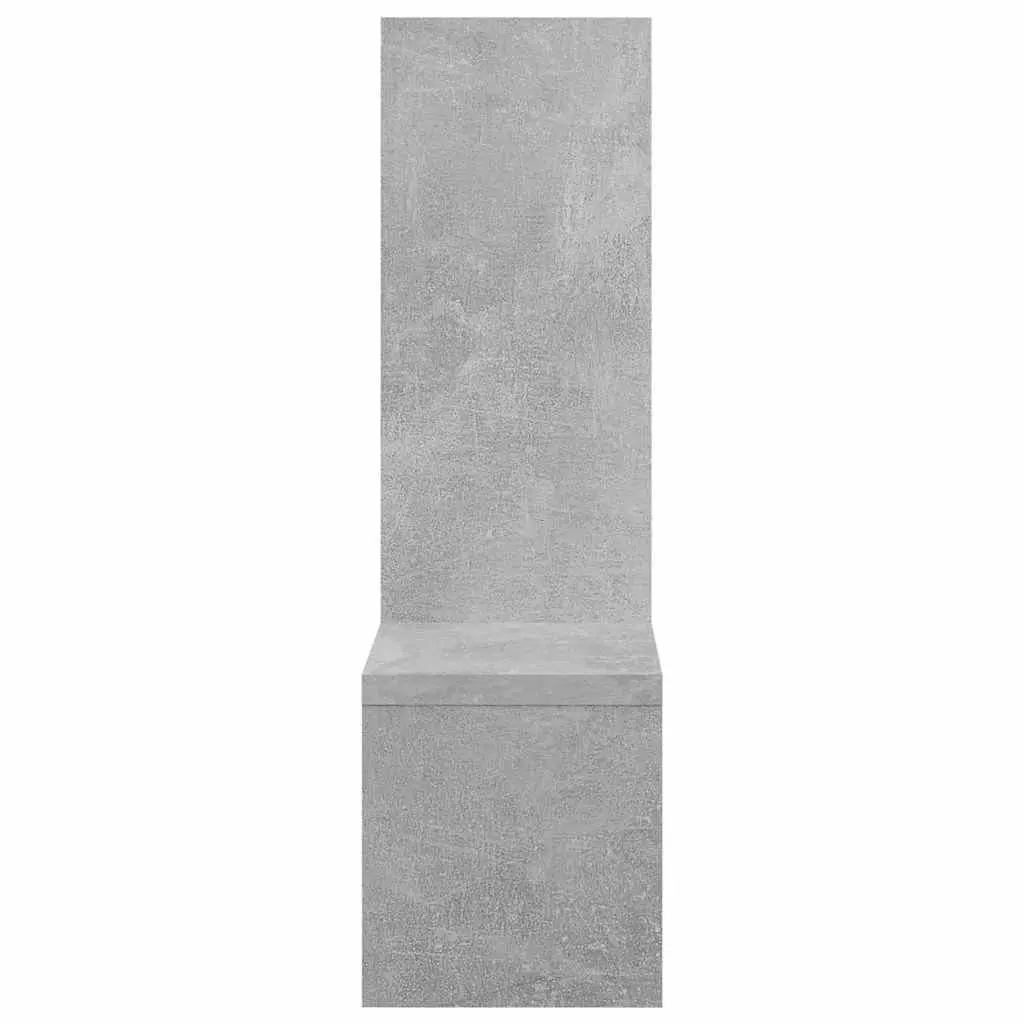Wall Shelves Music Note Design Grey Set of 2 Hanging Floating Bedroom Living