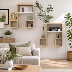 Charming Music Note Wall Shelves Set of 2 for Home Decor