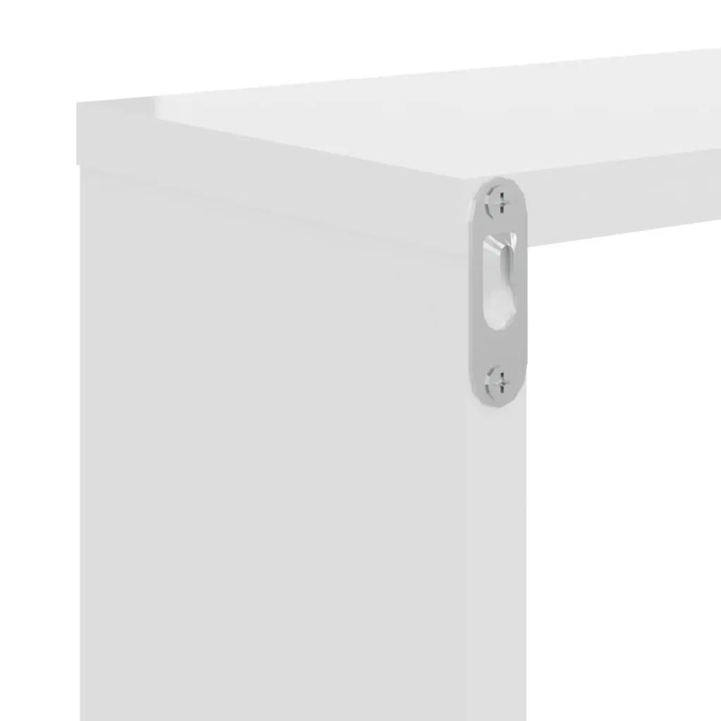 Wall Shelves Music Note Shape White 50x15x50 cm Engineered Wood Set of 2
