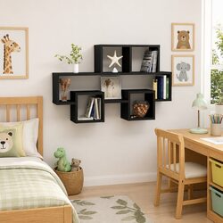 Charming Car-Shaped Wall Shelf with Open Storage