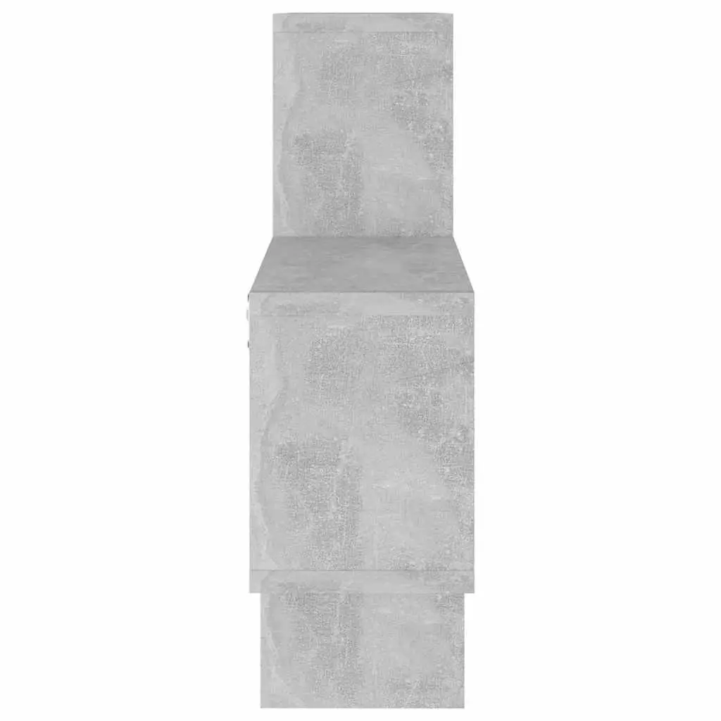 Grey Engineered Wood Car Shaped Wall Shelf Storage Display Unit 82Lx15Wx51H cm