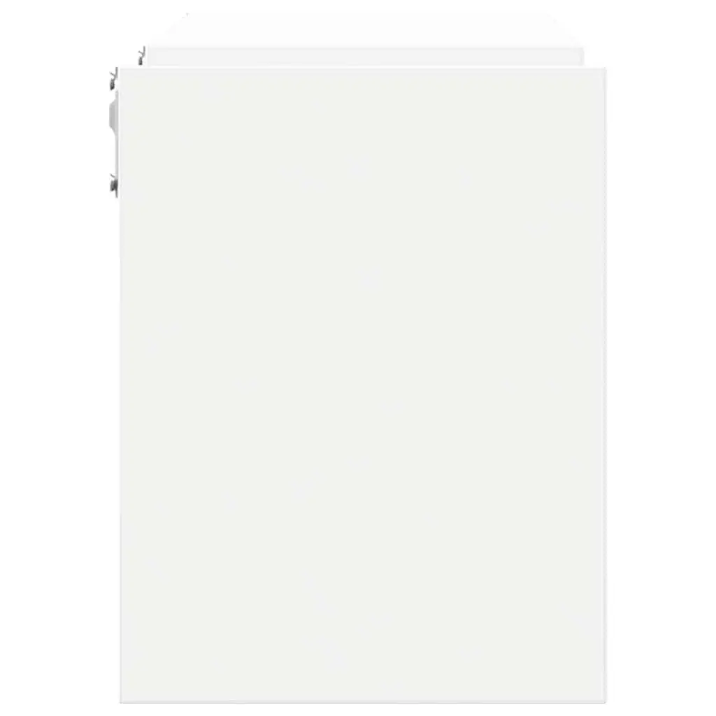 Wall Shelves White Floating Display Shelf 100 x 15 x 20 cm Engineered Wood 2 Pieces