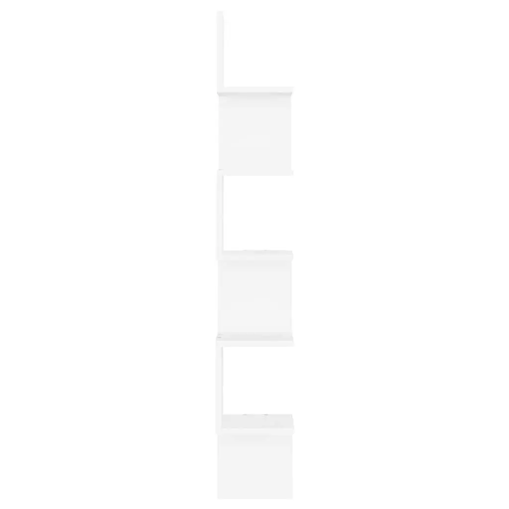 Wall Corner Shelf White 20 x 20 x 127.5 cm Engineered Wood