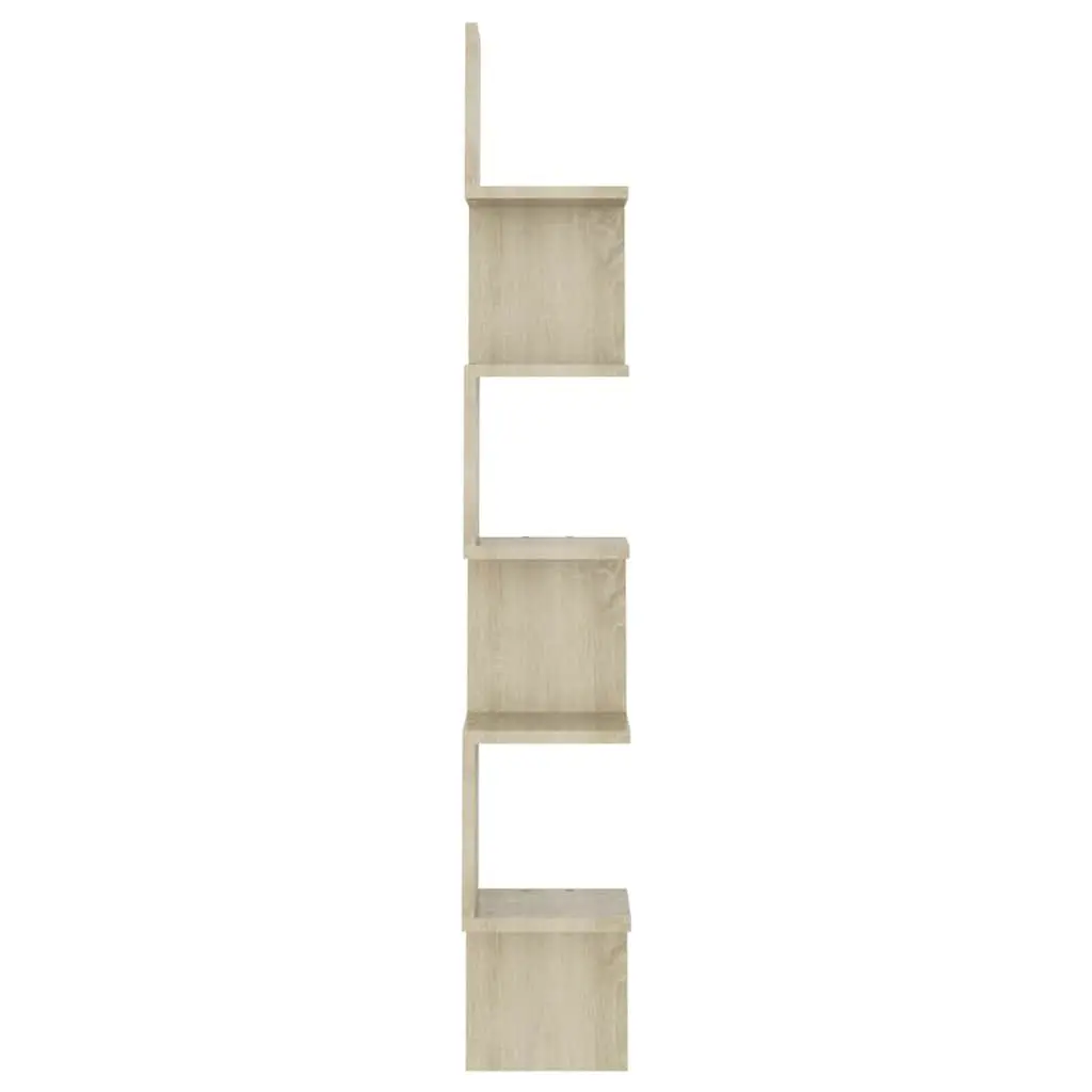 Corner Shelf Engineered Wood Brown 20x20x1275cm Storage Displays for Living Room