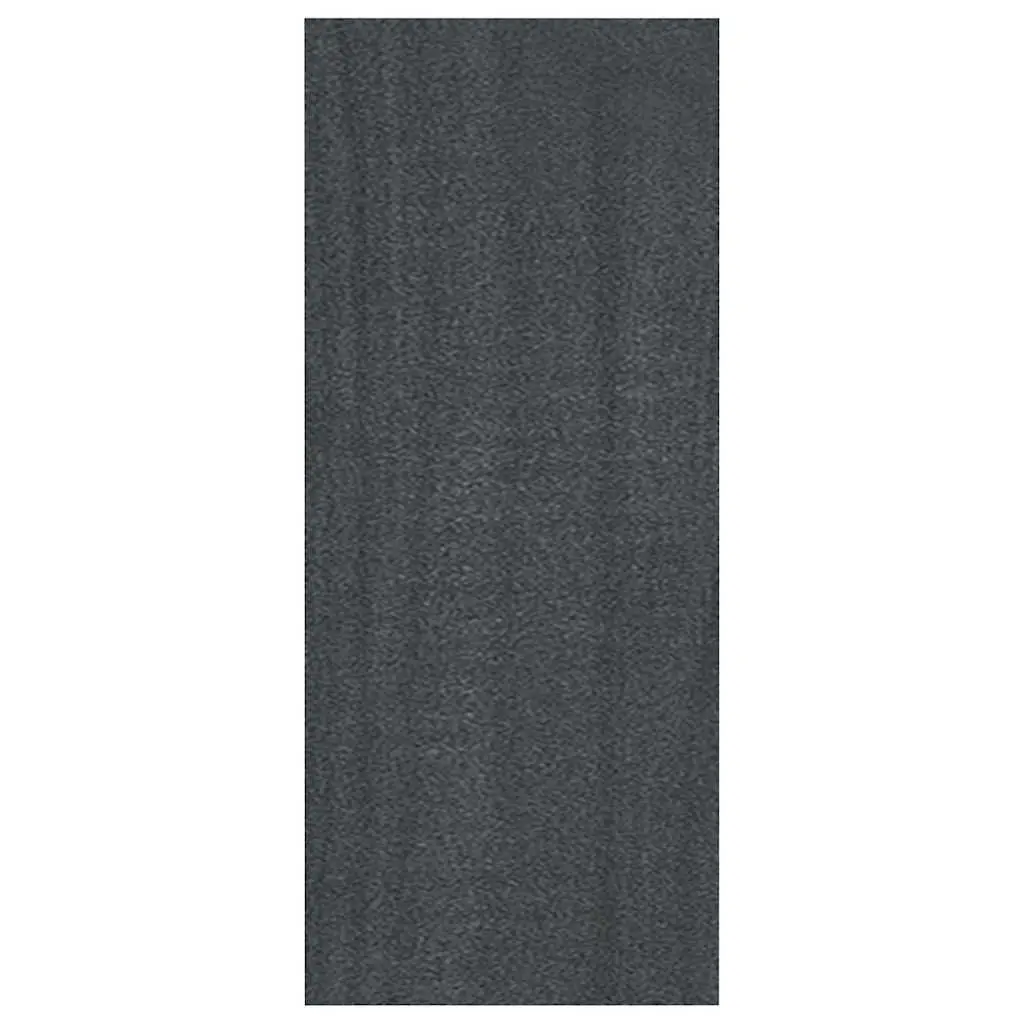 Book Cabinet Grey 40x30x71.5cm Solid Pinewood Shelf Storage Display Unit