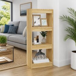 Solid Pinewood Book Cabinet Room Divider 40x30x103.5cm