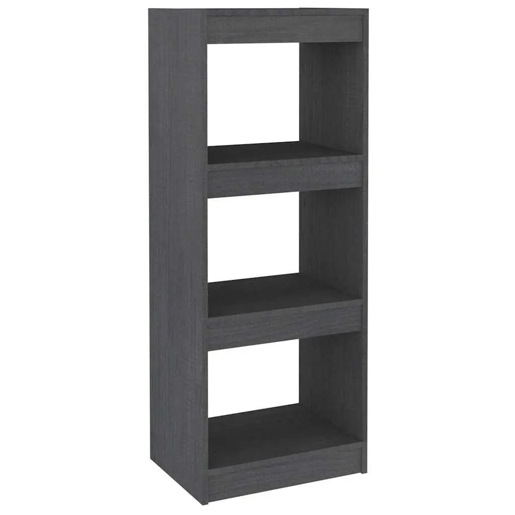 Pinewood Book Cabinet Room Divider Grey 40x30x103.5cm Storage Shelf